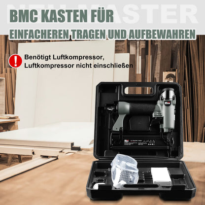 NEU MASTER 2-in-1 Druckluftnagler und Tacker NPT5040 mit Koffer
