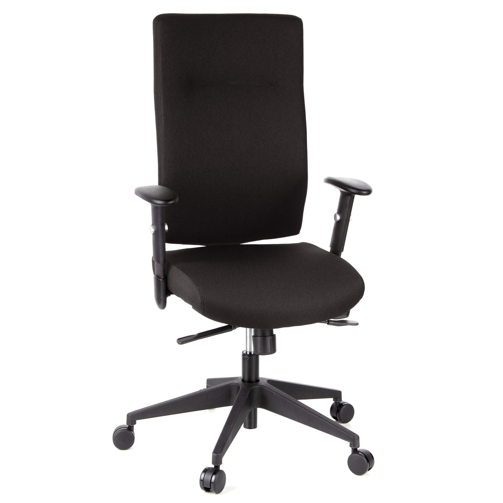 hjh OFFICE PRO-TEC 300 Profi Bürodrehstuhl Stoff Schwarz. Ergonomisch geformter Stuhl für den professionellen Einsatz im Büro.