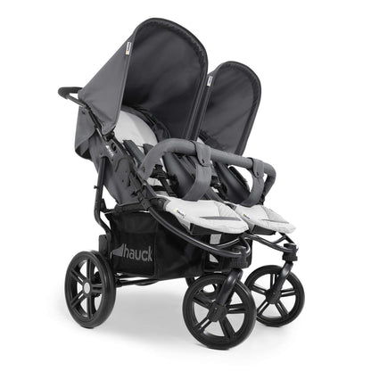 Hauck Roadster Duo SLX Zwillingswagen - Grau/Silber