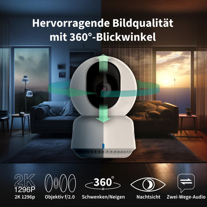 Aqara Camera E1 2K Überwachungskamera mit Schwenk- und Neigefunktion