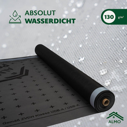 ALMO diffusionsoffene UV Unterspannbahn 37.5m² – mit Selbstklebenaht
