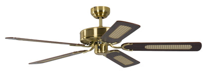 Potkuri Deckenventilator ohne Beleuchtung Messing seidenmatt 132cm
