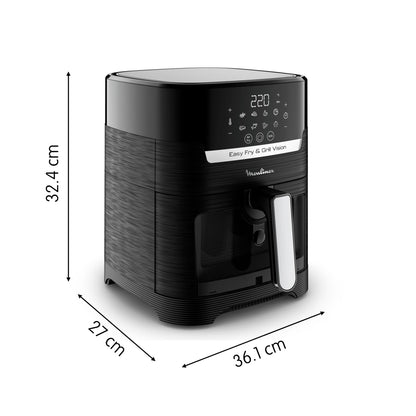 Moulinex Easy Fry & Grill Vision 4.2L Luftfritteuse Schwarz EZ5068