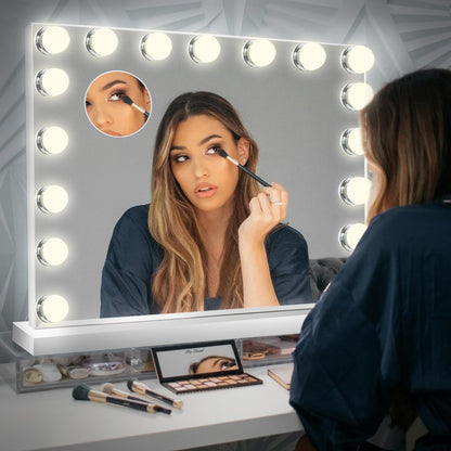 Ereousa Schminkspiegel Hollywood Touch Dimmbar LED - 80x62cm