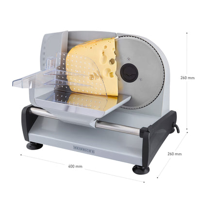 Heinrichs Metall-Allesschneider – Elektrisch, 200W, Edelstahlmesser