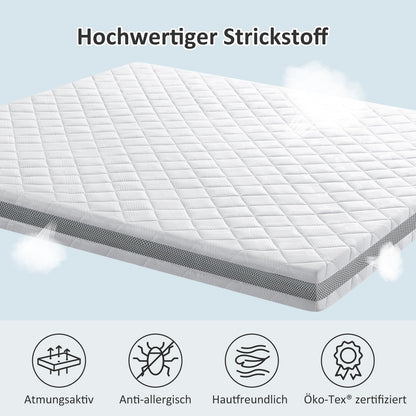 BedStory Gel Topper Matratzentopper - 140x200cm H3/H4 10cm