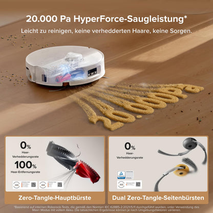 roborock Qrevo Curv 2 Flow Saugroboter mit Wischfunktion, 20.000 Pa