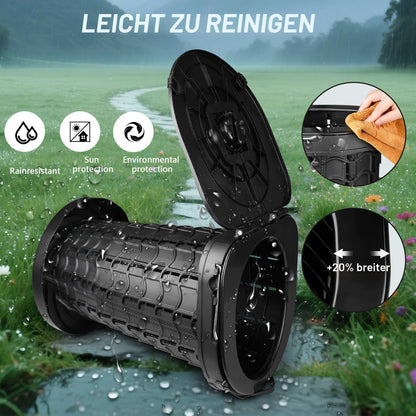 Hesanzol Campingtoilette XXL, faltbare Reisetoilette, höhenverstellbar