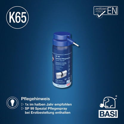 BASI K65 Profilzylinder System Konfigurator - Gleichschliessend