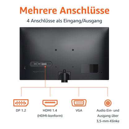 Amazon Basics Monitor 24 Zoll Full HD 100 Hz - Schwarz