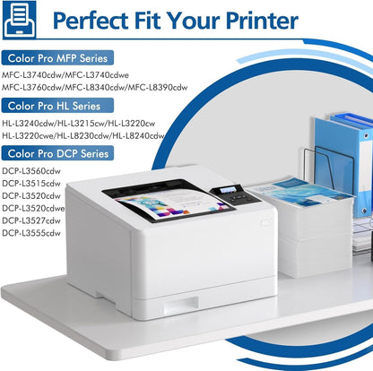 INFITONER TN248XL Toner 5er-Pack kompatibel für Brother MFC-L3760CDW