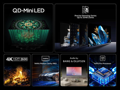TCL 65Q7C QLED Mini LED Fernseher 65 Zoll - Smart TV Google TV