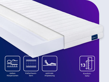 Traumnacht Easy Comfort Rollmatratze H3 (mittelfest), 80x200cm, 13cm