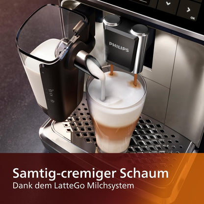 Philips Serie 5400 Kaffeevollautomat LatteGo - Chrom