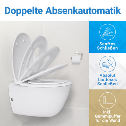LOBENSWERK Toilettendeckel mit Kindersitz Oval Antibakteriell