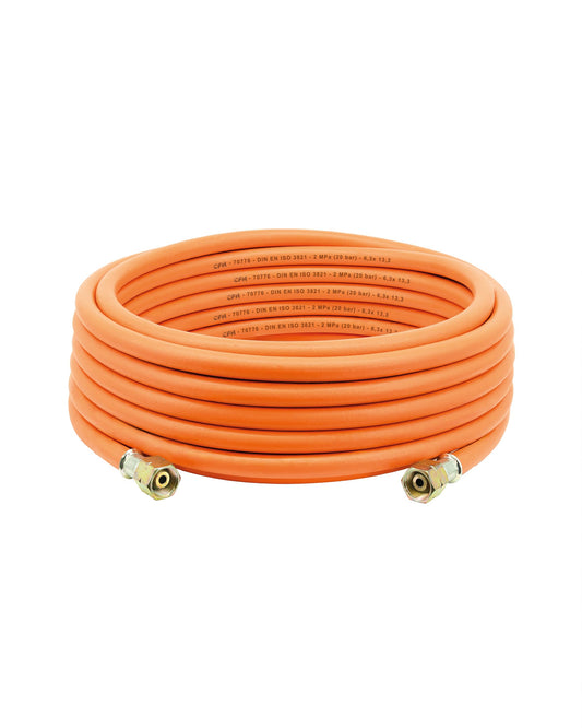 CFH VS 780 Gummigasschlauch Propan/Butan – 10 m G 3/8" LH. Schwarzer, flexibler Schlauch zur sicheren Gasversorgung.