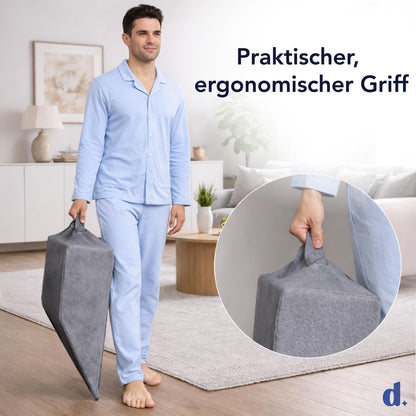 Dreamzie Venenkissen – Beinhochlagerungskissen mit Memory-Schaum