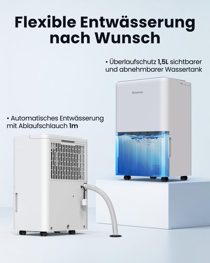 Newentor Luftentfeuchter elektrisch 12L für Raum & Keller