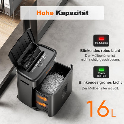 Bonsaii C231-D Aktenvernichter Mikroschnitt Auto-Feed 100 Blatt