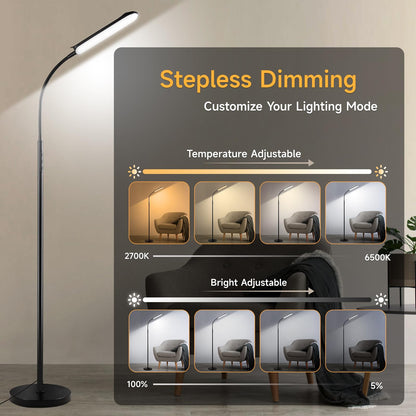 marctronic LED Stehlampe Deckenfluter dimmbar mit Fernbedienung