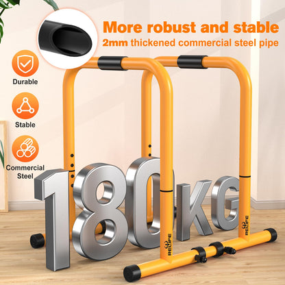RELIFE Einstellbare Dip Station Calisthenics Barren - Gelb