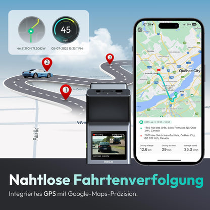 BOTSLAB G300H Plus 4K Dashcam vorne und hinten mit STARVIS 2 Sensor