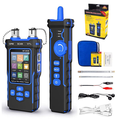 NOYAFA NF-8508 Netzwerkkabeltester mit optischem Leistungsmesser und LCD-Bildschirm