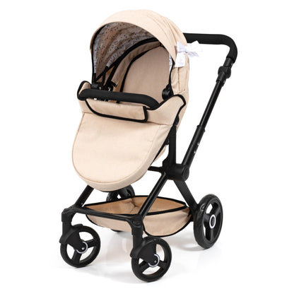 Bayer Design Puppenwagen Xeo, wandelbar zum Puppenjogger, Beige