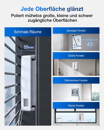 ECOVACS WINBOT MINI kompakter Fensterputzroboter - Weiss