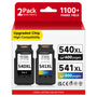 InkYeah PG-540 XL CL-541 XL Tintenpatronen Multipack für Canon Pixma, 2er-Pack mit schwarzer und dreifarbiger Patrone