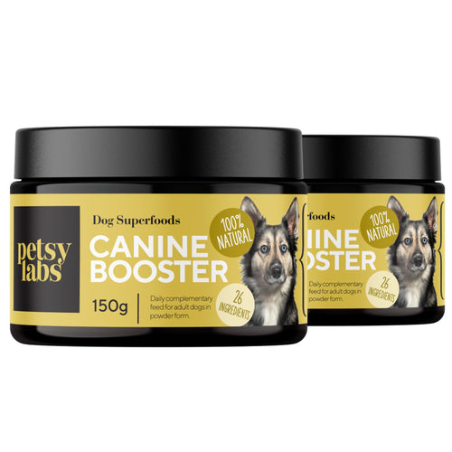 Petstile Canine Booster Grünlippmuschel Pulver für Hunde – 150g. Feines, grünliches Pulver. Fördert Gelenkgesundheit als Futterzusatz.