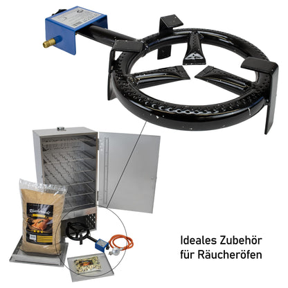 Eversmoke Gasringbrenner Maxi 5500W – inkl. Druckminderer & Schlauch