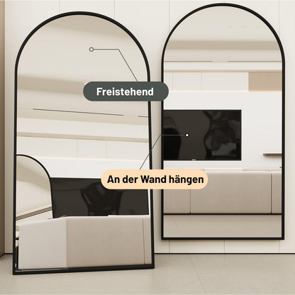 AUFHELLEN Bogen Ganzkörperspiegel – 193x86cm, Schwarz