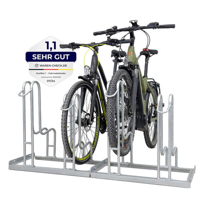 Dreifke Standparker Wyk Fahrradständer für 4 Räder einseitig. Verzinkter Stahl, 4 Radhalterungen zum stabilen Fahrradparken.
