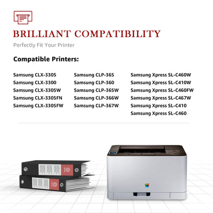 Toner Kingdom CLT-P406C 4er Toner Set kompatibel mit Samsung CLT-406S