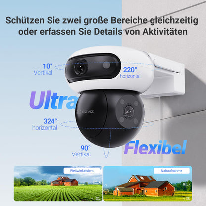 EZVIZ C90 Dual WLAN Überwachungskamera Aussen - Dual-Objektiv