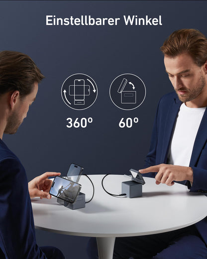 Anker 3-in-1 Cube MagSafe Induktive Ladestation – 30W PD inkl.