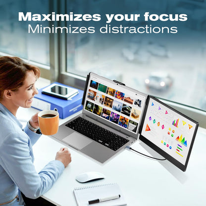 Teamgee Portable Laptop Monitor 14" FHD - Dual Screen Erweiterung