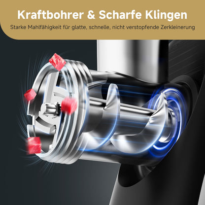 AAOBOSI Elektrischer Fleischwolf 4-in-1 - Edelstahl