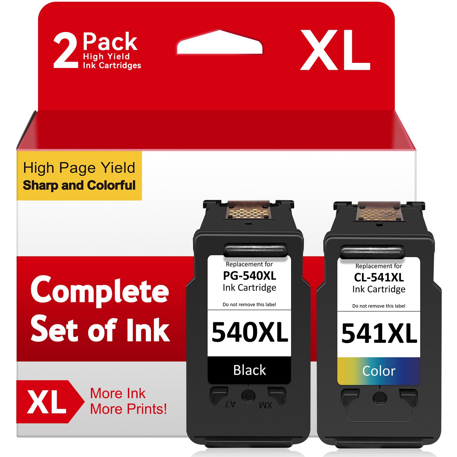 ATOPINK PG-540XL CL-541XL Tintenpatronen Multipack kompatibel Canon, schwarze und farbige Patrone