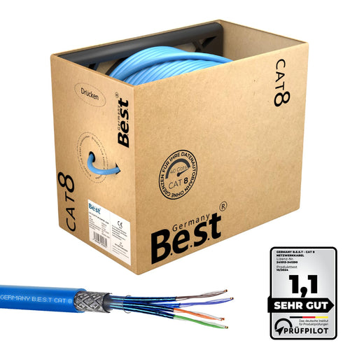 ProLine CAT 8 Netzwerkkabel Verlegekabel S/FTP LSZH - 200M