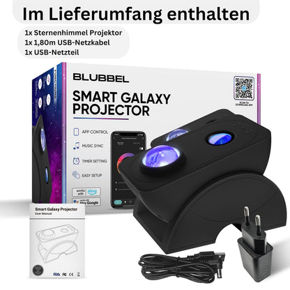 Blubbel LED Sternenhimmel Projektor – WLAN & App-Steuerung