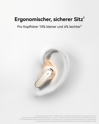 HUAWEI FreeBuds Pro 5 In-Ear Kopfhörer mit KI-Geräuschunterdrückung