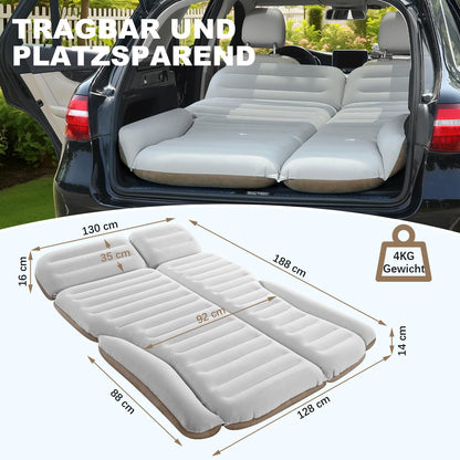 KMZ SUV Luftmatratze Auto-Bett Doppelseitig – Weiss/Kaffee