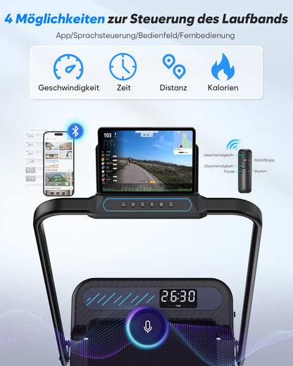 Cardirun Laufband TM037 Klappbar mit Steigung und LED-Display
