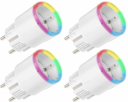 SHELLY Plug S Gen3 WLAN-Steckdose - Matter, Weiss (4 Stück)