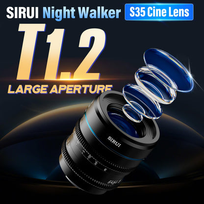 SIRUI Night Walker 24mm Cine-Objektiv – S35 X-Mount Schwarz