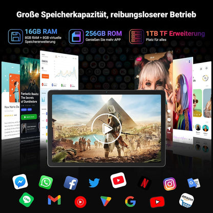 Blackview Tab16Pro Tablet - 11 Zoll 4G LTE Stift & Hülle