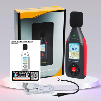 DANOPLUS DP-441 Schallpegelmessgerät mit Datenlogger, 30–130 dB