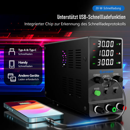 Jesverty SPS-3010M Labornetzteil DC Regelbar - 32V 10A